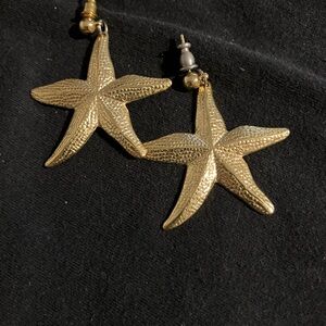 Gold Starfish Earrings